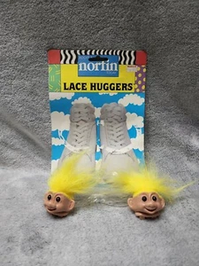 Fermagli lacci capelli gialli Trolls Lace Huggers 1991 vintage confezione originale - Foto 1 di 1