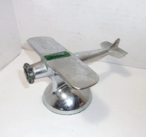 Vintage Rare Mid Century Chrome Airplane Table Top Lighter Holder Parts - Picture 1 of 10