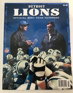 Anuario oficial del equipo de fútbol americano de la NFL Detroit Lions 2001 - Imagen 1 de 2