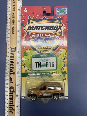 Matchbox Across America TN Tennessee Nissan Xterra 50th Birthday Southern NIP - Image 1 of 2