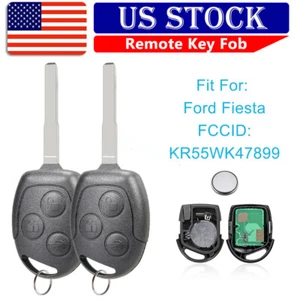 2 For Ford Fiesta 2011 2012 2013 2014 2015 2016 Remote Control Key Fob 3 Buttons - Bild 1 von 8