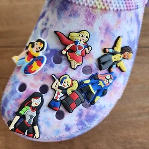 6pc Super Hero Shoe Charms, Harley Quin Charms - Picture 1 of 1