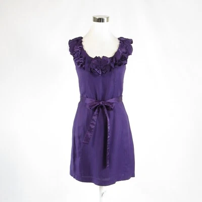 Vestido púrpura YOANA BARASCHI sin mangas línea A 0 Foto 1 de 4