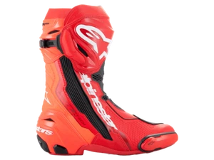 Alpinestars Supertech R Boots (Bright Red/Red Fluo) - Picture 1 of 5