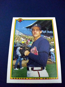 1990 Bowman Baseball John Smoltz #10 HOF  Set Break NM-MT