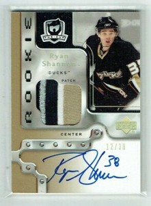 06-07 UD The Cup  Ryan Shannon  /38  Gold Spectrum  Rookie  Patch  Auto