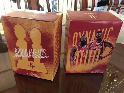 James Harden Dwight Howard Dynamic Duo Bobblehead SGA Houston Rockets 12/3/2014 Cover