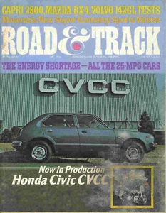 Road & Track 1974 Apr honda mazda maserati volvo capri - Imagen 1 de 1