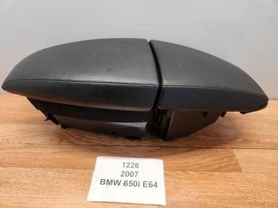 ✅ 04-10 OEM BMW E64 645Ci 650i центральная консоль подлокотник крышка кожи черная кожа - Изображение 1 из 4