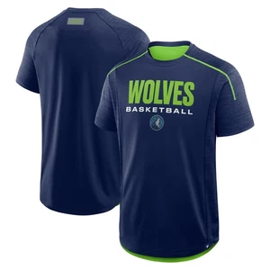 Men's Fanatics Navy Minnesota Timberwolves Inbound Pass Play Practice T-Shirt - Picture 1 of 3