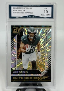 2024 Panini Donruss Will Shipley Eagles Elite Series Holo Rookie Mint 10! - Picture 1 of 1