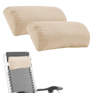 Kopfstützenkissen für Terrasse Chaiselongue, 2 Packungen Kopfkissen mit elastischem Ban... - Bild 1 von 8