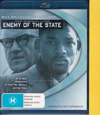 Enemy of the State (Blu-ray, 1998, Region B) Gene Hackman, Will Smith : BG# - image 1 of 2