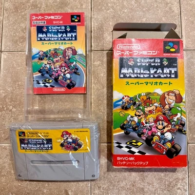 Super Mario Kart CIB 1992 Nintendo Super Famicom SFC SNES Racing Japan version - Image 1 of 4