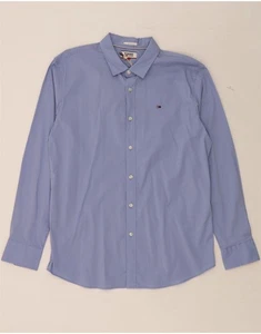 Camicia uomo Tommy Hilfiger slim fit XL blu cotone DP89 - Foto 1 di 3