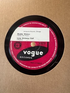 78Rpm Blues, Muddy Waters 'Long Distance Call / Hello Little Girl' UK Vogue E - Picture 1 of 4