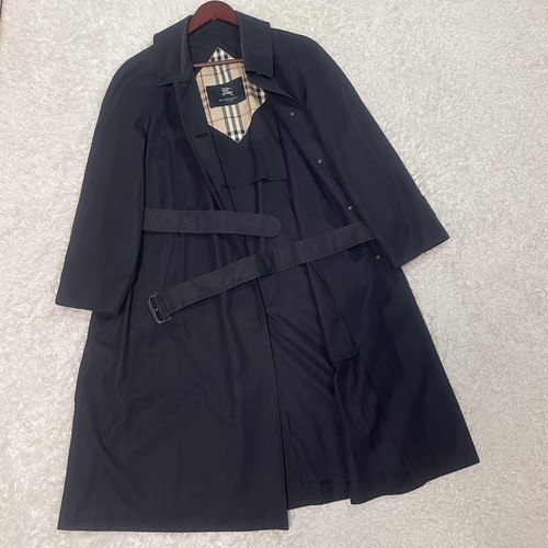 Cappotto Burberry London Stenkarrer Nova Check Nero US Taglia L Autentico