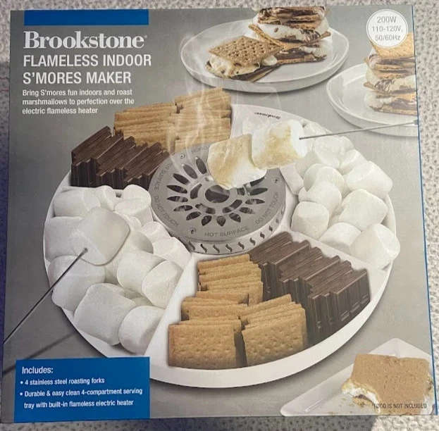 Brookstone Indoor Flameless S’Mores Maker 200w With Tray SMORES MAKER