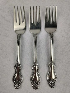Reed & Barton Colonial French 1975 Stainless Salad Fork Lot Of 3 Replacements - Picture 1 of 8