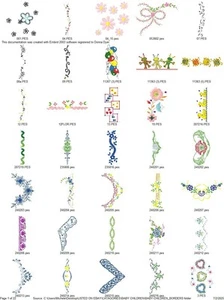 DISEÑOS MÁQUINA BORDAR BEBÉ NIÑOS BORDES GUARDERÍA PES USB - Imagen 1 de 22