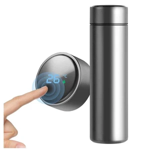 LED Display Smart Water Bottle Vacuum Insulated Flask Thermal 500ml - Picture 1 of 7