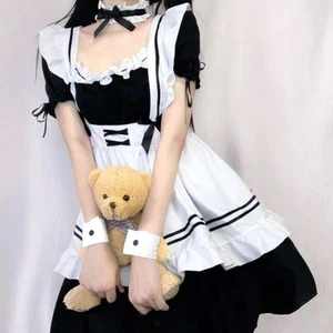 French Costume Japanese Anime for Halloween Party Womens Lolita Outfit - Picture 1 of 15