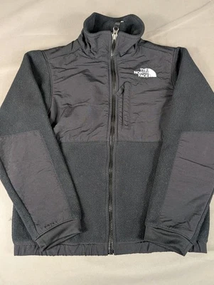 Suéter North Face Juvenil Pequeño Negro Polar Cremallera Completa Chaqueta Ligera Foto 1 de 4