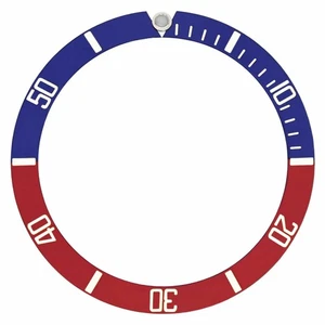 Submariner Bezel Insert For Rolex Submariner 16800, 16610, 16610V Blue/Red Pepsi - Picture 1 of 2