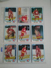 (9 Cards) 1981 Topps Hockey - Calgary Flames - Kent Nilsson, Pat Riggin & More