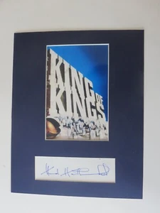Autógrafo de Jeffrey Hunter en ""Rey de Reyes"" y Hurt Hatfield como Poncio Pilato - Imagen 1 de 2
