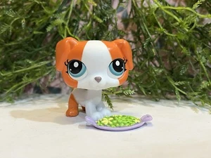 Littlest Pet Shop 165 G7 LPS authentisch hellbraun weiß Welpe Hund blaue Augen - Bild 1 von 5
