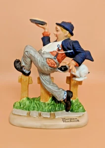 Norman Rockwell “CAUGHT IN THE ACT”, Figurine, 1980, Vintage, The Danbury Mint - Picture 1 of 7