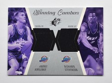 2003-04 SPx Winning Materials Combos #WC35 Andrei Kirilenko DeShawn Stevenson