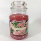 NEW Yankee Candle ROSES OF CLIFF WALK 22 oz. Large Jar RARE Pink Floral *Retired