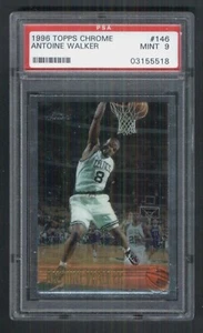 1996 Topps Chrome #146 Antoine Walker rookie PSA 9 mint old label Celtics - Picture 1 of 2