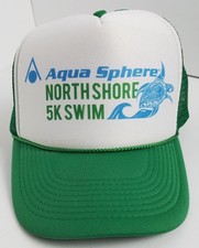 Aqua Sphere North Shore 5K Swim Honu Turtle Snap Back Hat / Cap New 22" - 24"