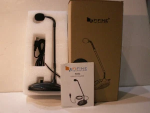 FiFine - USB Gooseneck Tabletop Microphone - K052 - Plug-and-Play - NIB - Picture 1 of 4