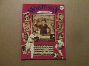 MLB Chicago White Sox Vintage Circa 1989 Team Logo Baseball Program - Picture 1 of 4