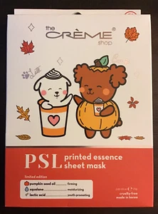The Creme Shop Latte Bear Pumpkin Seed Oil Made In Korea Set Of 3 Sheet Masks - Picture 1 of 5