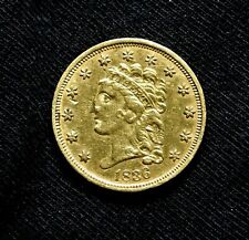 1836 Classique Tête Or Quarts Aigle (Script 8) Rare États-unis Pièce de Monnaie