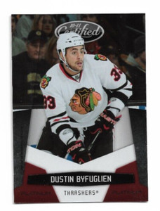 2010-11 Panini Certified Platinum Red /999 #8 Dustin Byfuglien (Blackhawks)