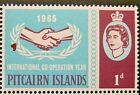 Pitcairn Islands 1965 Sg51 1D. International Co-Operation Year  -  Mnh