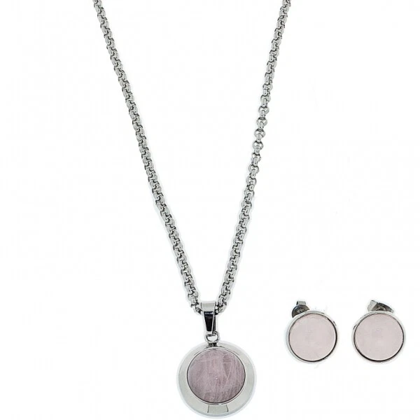 Qvc Set Gioielli KT-0021 Collana & Orecchini Chiusura a Farfalla - Immagine 1 di 1