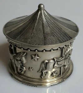 Vtg 2001 Wallace Silversmiths Carousel Rock A Bye Baby Lullaby - Picture 1 of 5