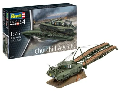 KIT MODELLINO MILITARE REVELL CARRO ARMATO CHURCHILL A.V.R.E. SCALA 1/76 - Immagine 1 di 4