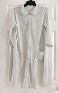 SHADOWLINE hellblauer Morgenmantel/Kurzarm Nachthemd Peignoir M - Bild 1 von 5