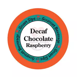 Café descafeinado con chocolate y frambuesa, cápsulas de un solo servicio para cerveceras Keurig K-cup - Imagen 1 de 5