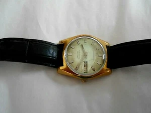 Herren Caravelle Uhr N 7 (Electrotime Set-O-Matic) grünes Zifferblatt Vintage 45 Jahre alt - Bild 1 von 9