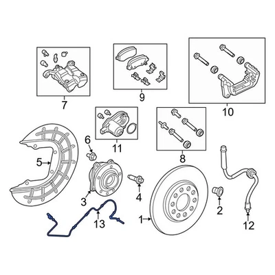 For Jeep Compass 2017-2022 Jeep 68563836AA Front ABS Wheel Speed Sensor Foto 1 de 2