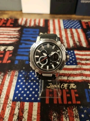 Reloj Cronógrafo George Hecho por Fossil (con Retroiluminación, Correa de Resina (Plateado/Negro) Foto 1 de 4